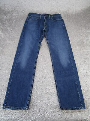 #ad Levis 505 Jeans Mens 32 Dark Wash Denim Classic Straight Leg 32X31 $24.99
