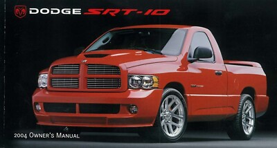 #ad 2004 Dodge SRT 10 Owners Manual User Guide $35.04