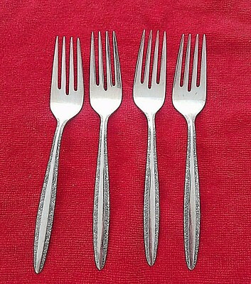 #ad Set of 4 Candleglow Silverplate by Towle Salad Forks #1501 $28.00