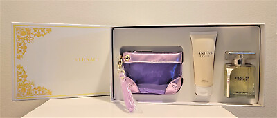 #ad 3pc Set Versace Vanitas 3.4 oz Edt 3.4 oz body lotion bag perfume for women $127.50