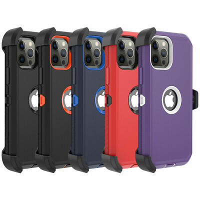 #ad For iPhone 12 Pro Max 12 Pro 12 Shockproof Armor Case CoverBelt Clip Holster $9.95