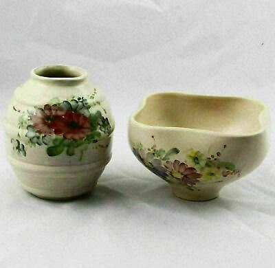 #ad Arabia ARA Redware Kurt Ekholm Studio Pottery Vase amp; Bowl $18.95