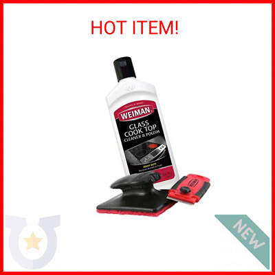 #ad Weiman Cooktop and Stove Top Cleaner Kit Glass Cook Top Cleaner and Polish 10 $26.92