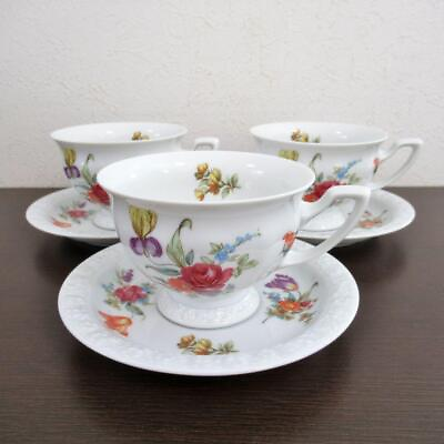 #ad Rosenthal Continental Flower Maria Cup amp; Saucer Set of 3 $143.10