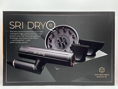 SRI MS3012IR Dry Q Smart Lightweight Hair Dryer 1300W Black New Sealed $161.87