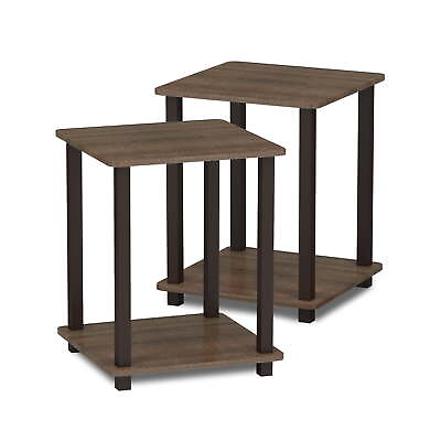 #ad Set of 2 End Table Sofa Chair End Side Table Nightstand Bedroom Living Room $35.60