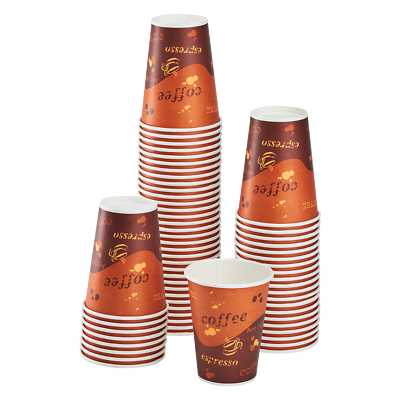 Karat 8oz Paper Hot Cups Coffee 80mm 1000 ct C K508 $58.97