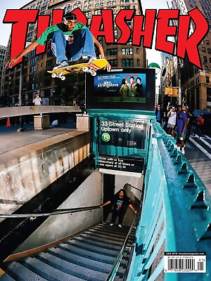 #ad Thrasher Magazine Original Poster size 18Wx24L  $25.00