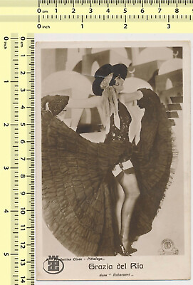 #ad 095 Grazia Del Rio Big Dress in Rubacuori vintage original photo postcard $18.00