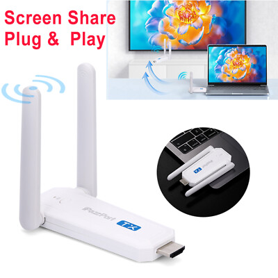 #ad Wireless HDMI Extender PC To TV Share Display Adapter Video Transmitter Receiver $60.95