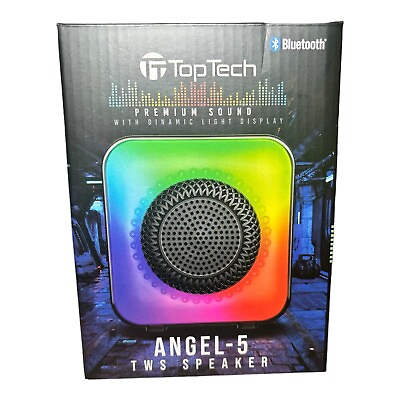 #ad LED Light up Bluetooth Speaker Rechargeable Color Changing Loud Top Tech NIB $22.99