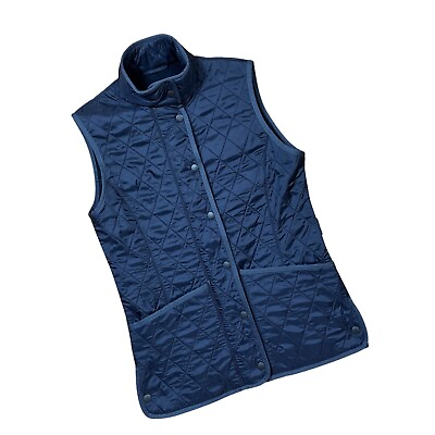 #ad Barbour Forest Polarquilt Gilet Quilted Vest Women’s Size 8 $60.00