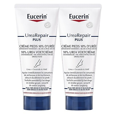 #ad Eucerin UreaRepair PLUS Repair Foot Creme 10% Urea Set of 2x100ml Exp: 09 2026 $29.75