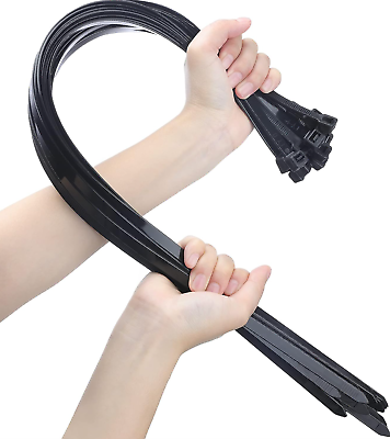 #ad Large Zip Ties Heavy Duty Big Cable Ties Extra Long Tie Wraps Black 26 Inch NEW $19.19