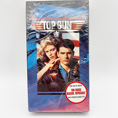 Original Top Gun VHS 1986 Version Factory Sealed By Paramount Pictures 1996 $24.95