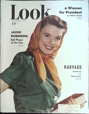 Look Magazine September 27 1949 Jackie Robinson – Ball Player of the Year $16.81
