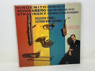 #ad FREDERICK FENNELL LP Hindemith Schoenberg Stravinsky Mercury MG 50143 $16.95