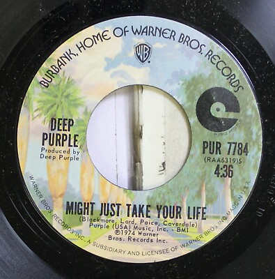 #ad Rock 45 Deep Purple Might Just Take Your Life Coronarias Redig On Warner Bro $6.00
