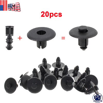 #ad 20pcs Push Type Retainer 25695687 for GM Cadillac Radiator Support Sight Shield $7.96