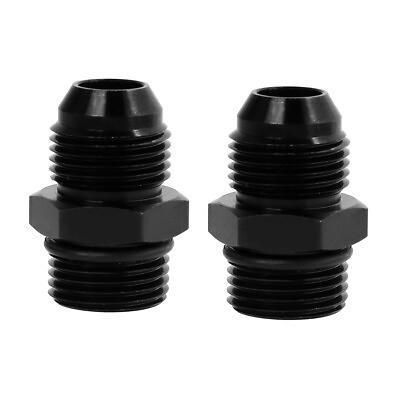 #ad ORB O ring AN12 12AN to AN12 12AN Male Adapter Fitting Black Pack of 2 $12.99