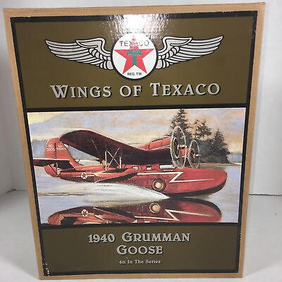 Ertl F900 Wings of Texaco 1940 Grumman Goose Airplane Coin Bank New In Box 4th $29.90
