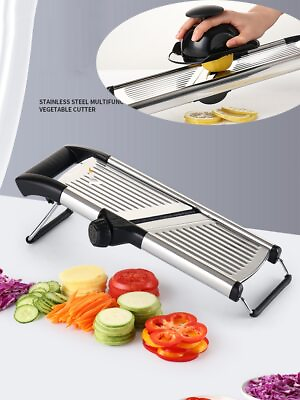 Stainless Steel Professional Vegetable Slicer Adjustable Cutter Vegetable Grater #ad $59.24