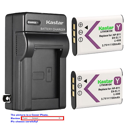 Kastar Battery AC Charger for Nikon EN EL11 ENEL11 amp; COOLPIX S550 COOLPIX S560 $6.49