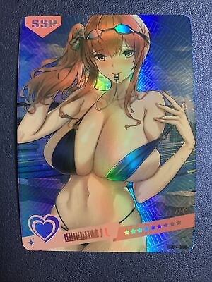 Zara Azur Lane Hot Cute Holo SSP 5 Swimsuit Goddess Waifu Card Girl Doujin Anime $4.68
