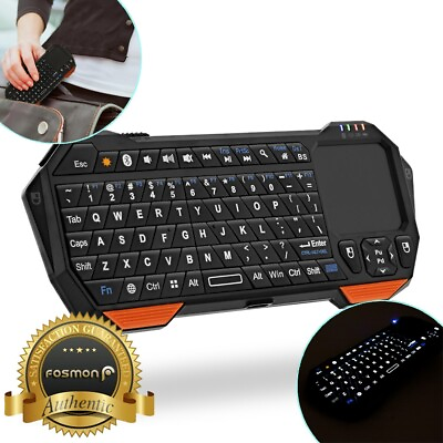 #ad Fosmon 30FT Mini Wireless Bluetooth Keyboard Touchpad for iOS Android Windows $24.99