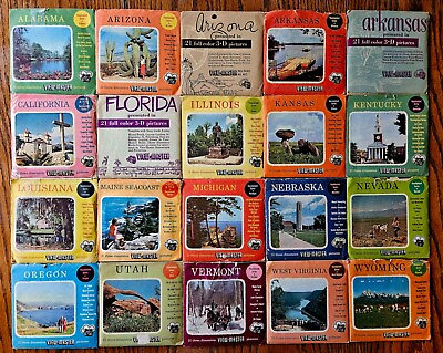 #ad VINTAGE 1950’s UNITED STATES TRAVEL AND LANDMARKS VIEW MASTER REELS $9.99