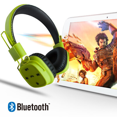 #ad 2Pc Wireless Universal Bluetooth Headphone W MIC Hi Fi Stereo Headset US Stock $15.49