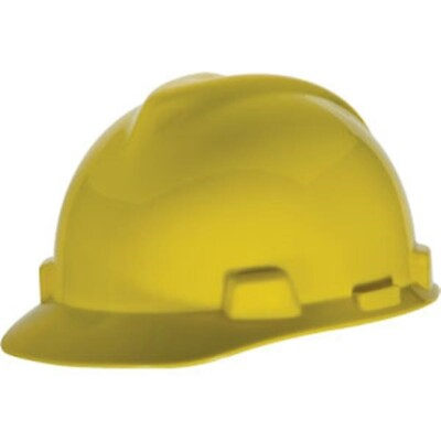 #ad MSA V Gard Standard Slotted Cap w Fas Trac Suspension Yellow 1 Each MSA $16.18