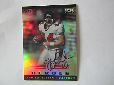 #ad 2001 Playoff Honors Bob Christian Autograph Signed Card B2 Falcons #18 of #32 $12.99