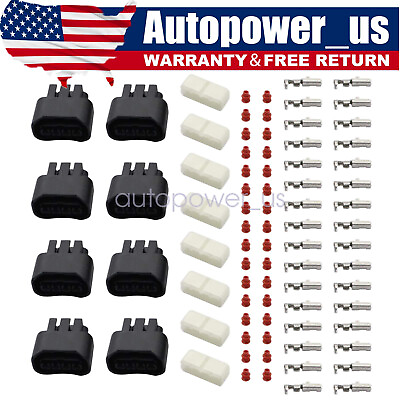 #ad 8 set Ignition Coil Plug Connector For Toyota Lexus Camry Yaris 90980 11885 $7.29