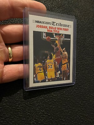 #ad Michael Jordan Vintage Collector Card Last Dance 1991 NBA Hoops Chicago Bulls $50.00