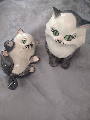 #ad Vintage 1979 Ceramic Set Of Kittens $14.99