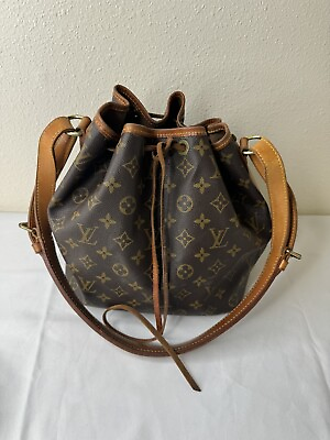 #ad Vintage Louis Vuitton Monogram Noe Shoulder Bag Purse Leather Serial # SD0968 $494.99