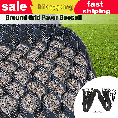 #ad 2 inch Thick Gravel Ground Grid 9ft x 17ft Geo Grid Driveway Stabilization Grid $59.85