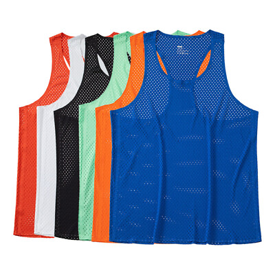 #ad Men Quick Dry Workout Fitness Tank Tops Bodybuilding Gym Sport Seamless Vests $11.99