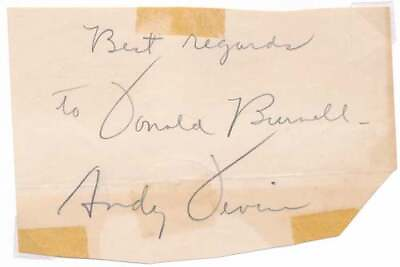 Andy DEVINE Signature and Inscription Unsigned Postcard Photograph Signed $90.00