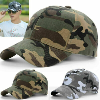 #ad Men Camouflage Outdoor Army Camo Hat Baseball Cap Women Trucker Military❀ $4.81