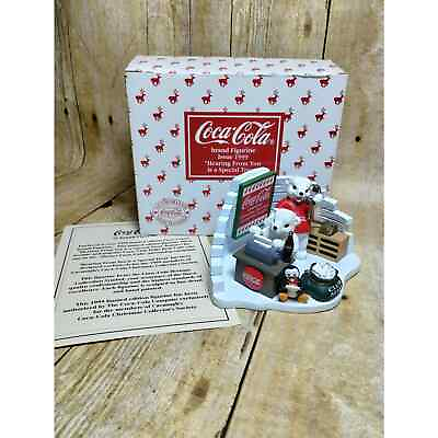 #ad Vtg Coca Cola Polor Bears Cavanagh#x27;s Figurine quot;Hearing From Youquot; 1999 box su2 $18.38