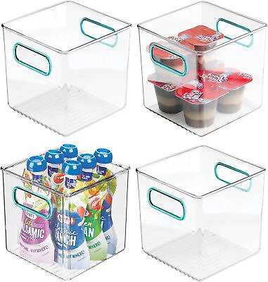 mDesign Plastic Kitchen Pantry Cabinet Refrigerator or Freezer Food Bins $19.99