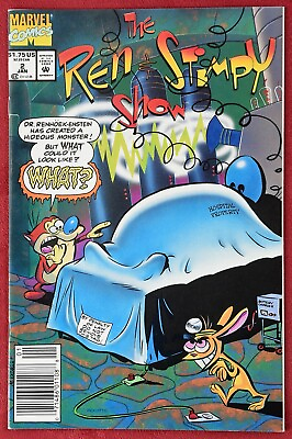 #ad Marvel Comics The Ren amp; Stimpy Show #2 Comic Book January 1993 Mint $19.00