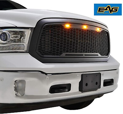 EAG Replacement Front Upper Grill Matte Black W LED Lights Ram 1500 06 09 $153.90