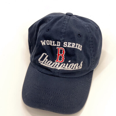 #ad Dark Blue Cotton Boston World Series Champions Dad Cap Buckle Back $25.10