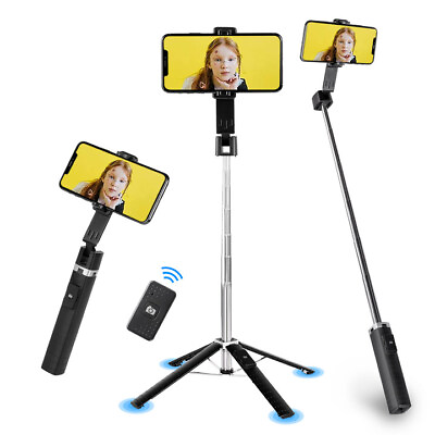 #ad 40quot; Portable Wireless Selfie Stick Remote Tripod Phone Stand For Iphone Samsung $11.29
