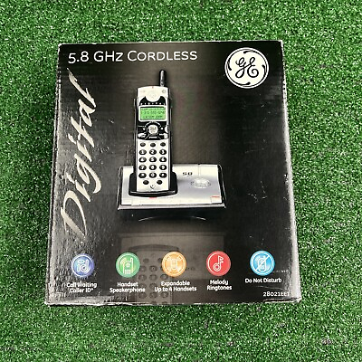 #ad GE Cordless Digital Phone Call Waiting Speaker Expandable Cordless Ringtones New $26.25