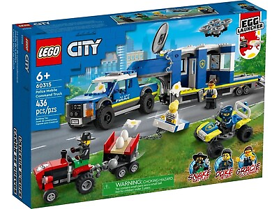 LEGO CITY: Police Mobile Command Truck 60315 436 Pieces NEW Damaged Box $40.99