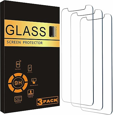 3X Tempered Glass Screen Protector For iPhone 15 14 13 12 11 Pro Max X XS XR 8 7 $2.97